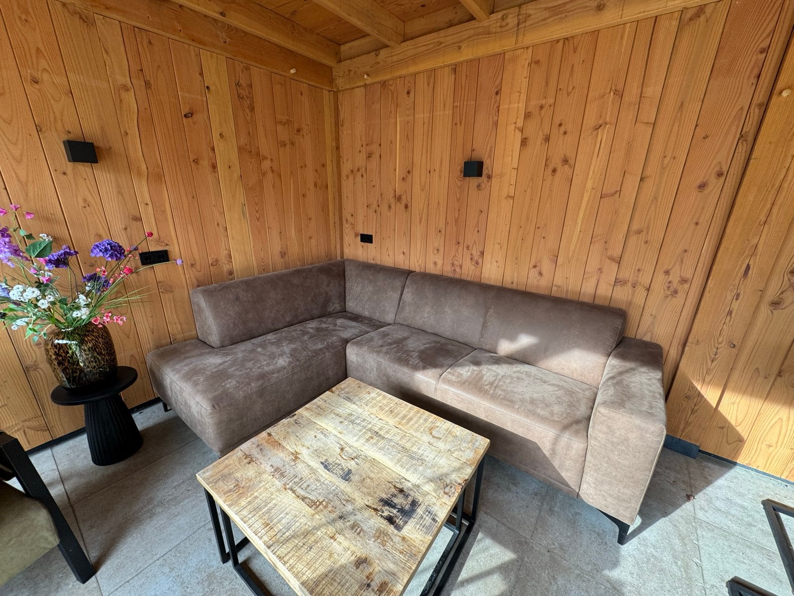 Hoekbank in goede staat - overbodig wegens verhuizing, Ophalen, 250 tot 300 cm, Gebruikt, Hoekbank