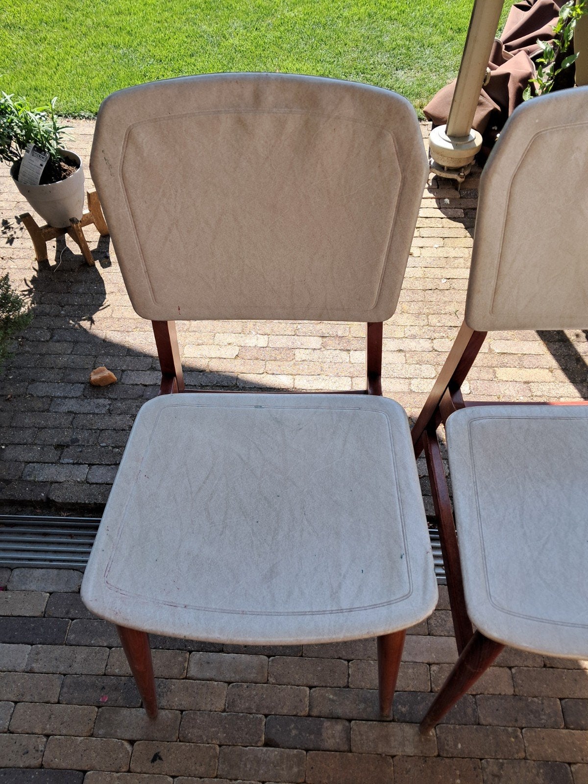 2 Vintage stoelen uit jaren 60tig., Ophalen, Gebruikt