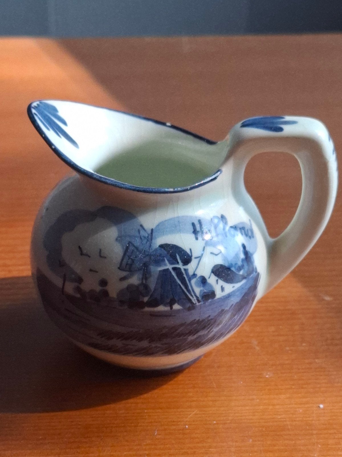 Vintage Delfts Blauw Holland Melkkannetje, Ophalen of Verzenden