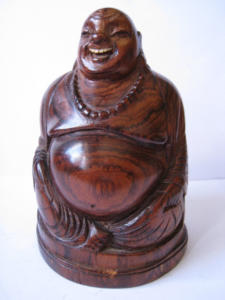 ANTIEKE HOTEI  / BOEDDHA /BUDAI  v . DJATI HOUT, Ophalen of Verzenden