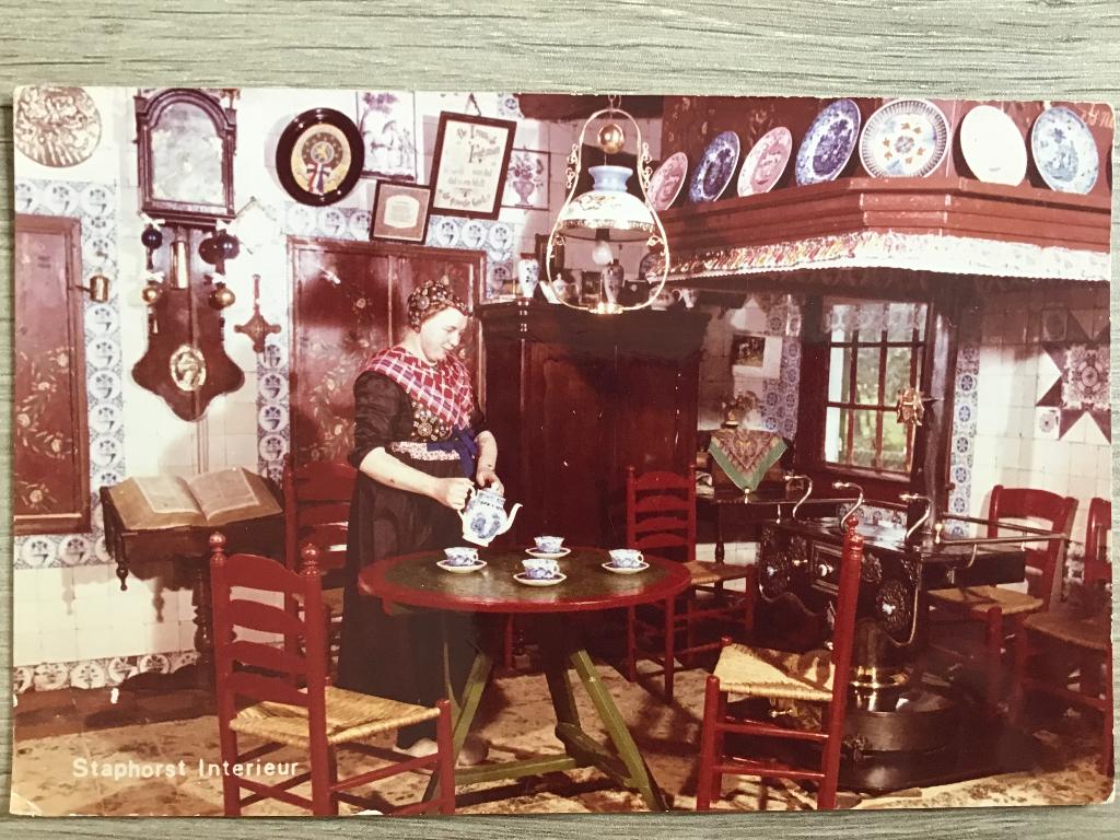 Staphorst Interieur ca 1970, Verzenden, 1960 tot 1980, Ongelopen, Overijssel