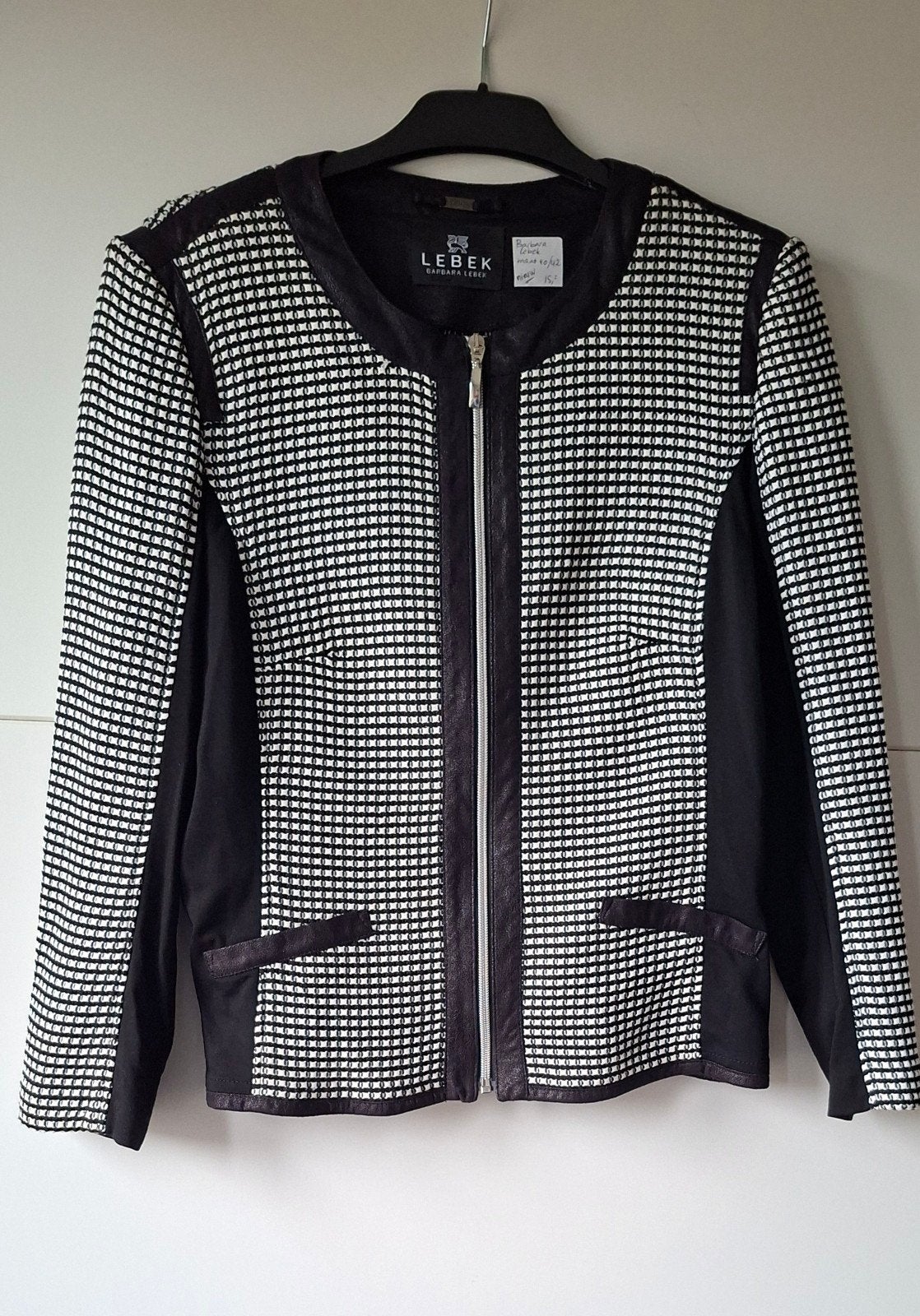 Nieuw zwart wit jasje Barbara Lebek maat 40, Maat 38/40 (M), Zwart, Nieuw, Ophalen of Verzenden
