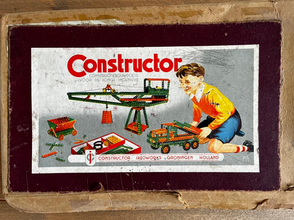 Vintage Constructor constructiebouwdoos ongeveer 1958, Ophalen