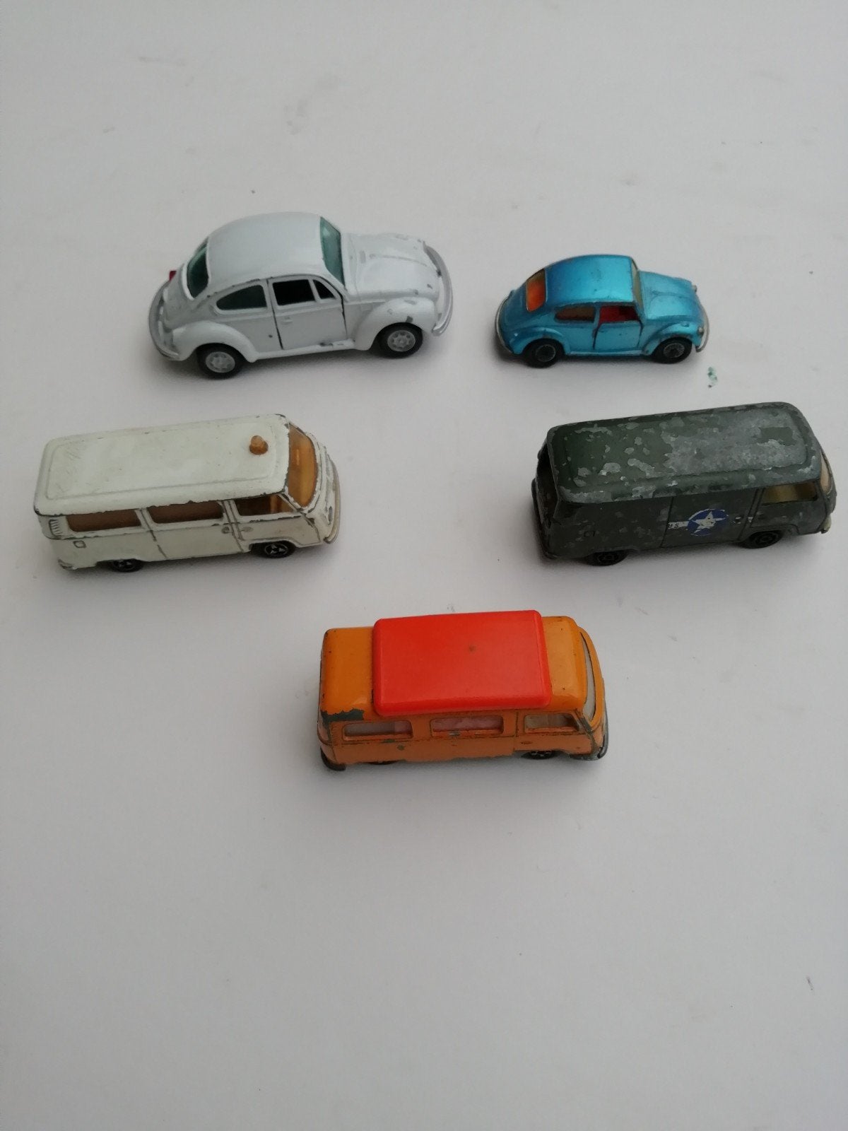 Vintage Volkswagen Speelgoedauto's - 5 Stuks, Ophalen of Verzenden, Gebruikt