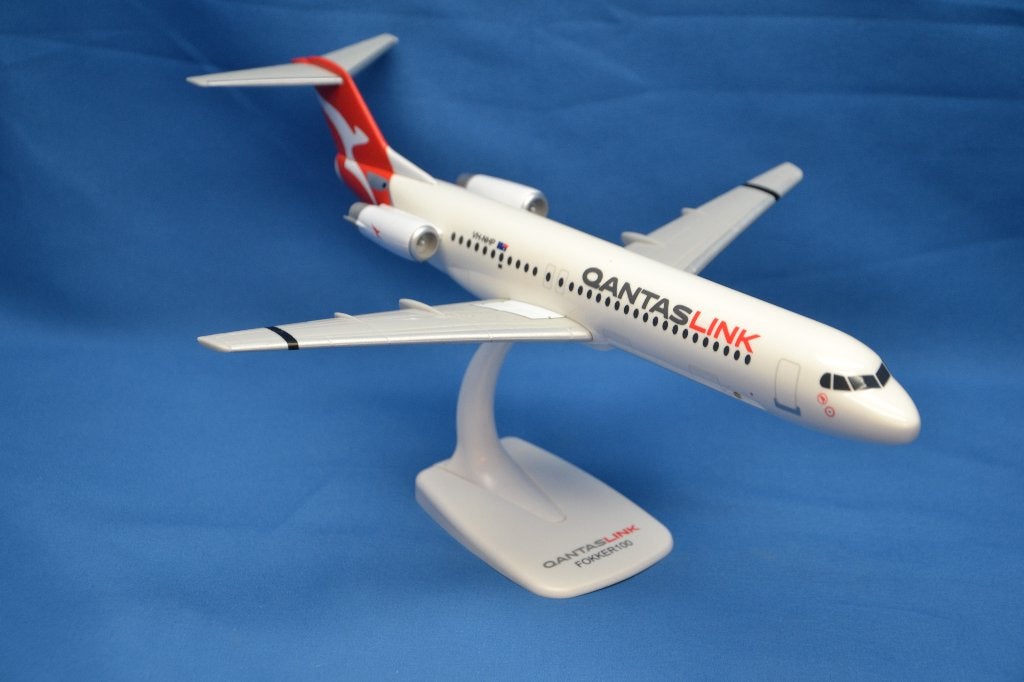 Fokker 100 Qantas (nieuw), Hobby en Vrije tijd, Modelbouw | Vliegtuigen en Helikopters, Overige merken, 1:72 tot 1:144, ., Nieuw