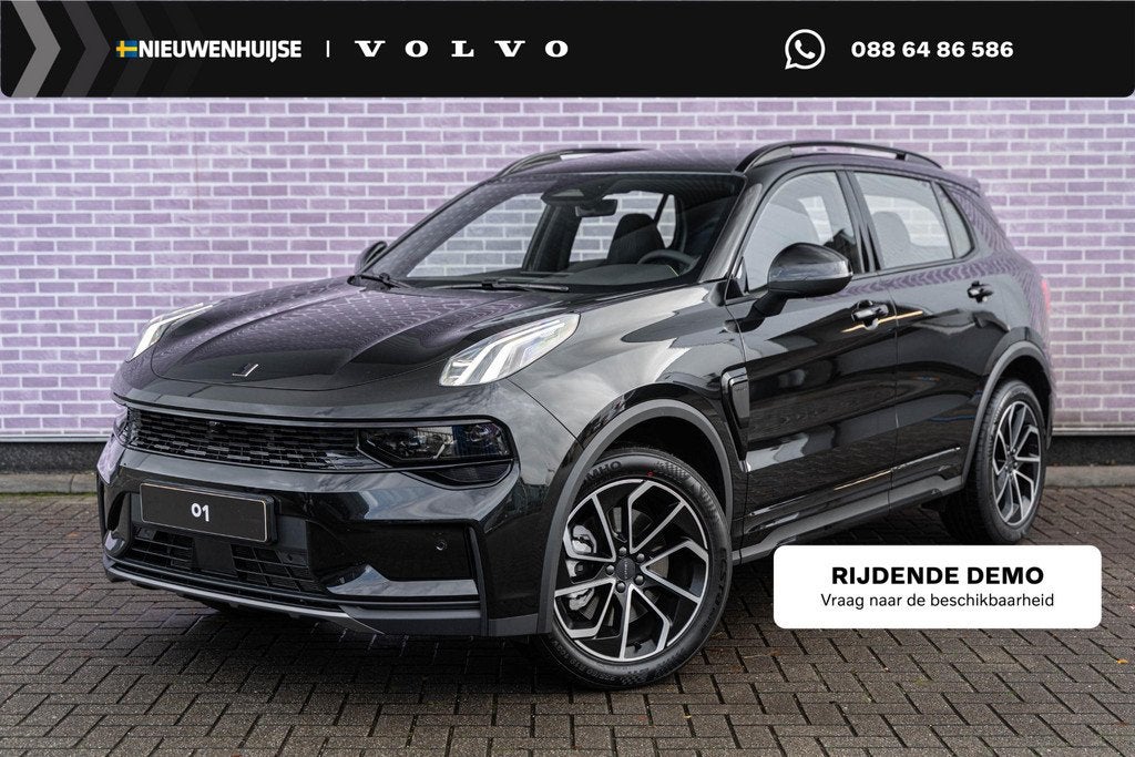 Lynk & Co 01 1.5 Core PHEV | Elegante SUV met 1.800 kg trekv, Auto's, Lynk & Co, 12 maanden, 4 cilinders, Alcantara, Zwart