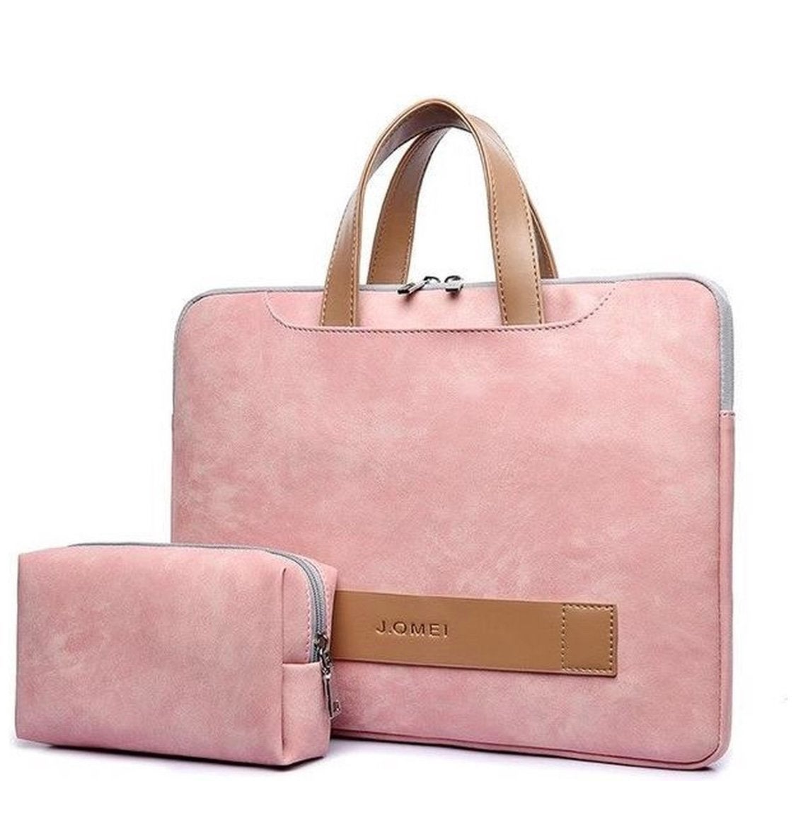 Roze 15.6 inch Laptophoes met tasje voor oplader, muis, Computers en Software, Ophalen, 15 inch, Roze, Zo goed als nieuw