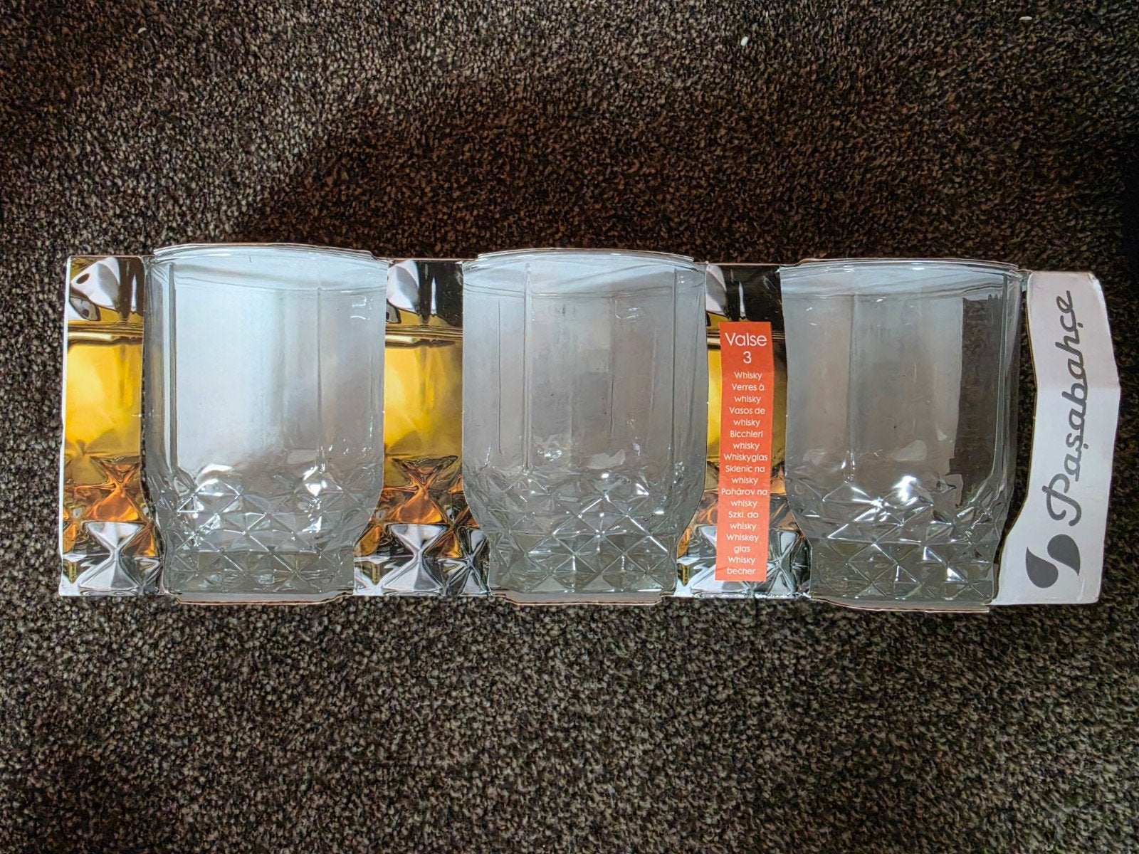 Pasabahce Whiskey Glazen | Nieuw | 3 Stuks, Antiek en Kunst, Ophalen of Verzenden