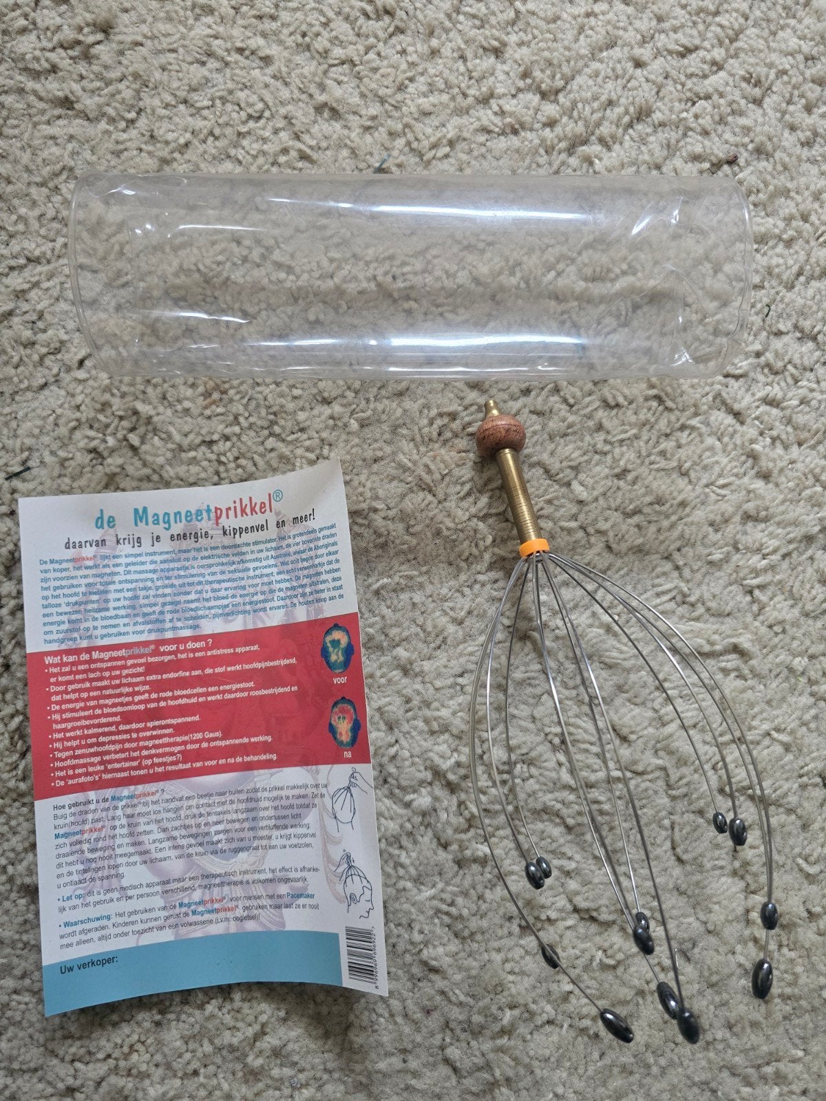 magneetprikkel hoofdmassage massage voor hoofd schedel haar, Ophalen of Verzenden, Nieuw