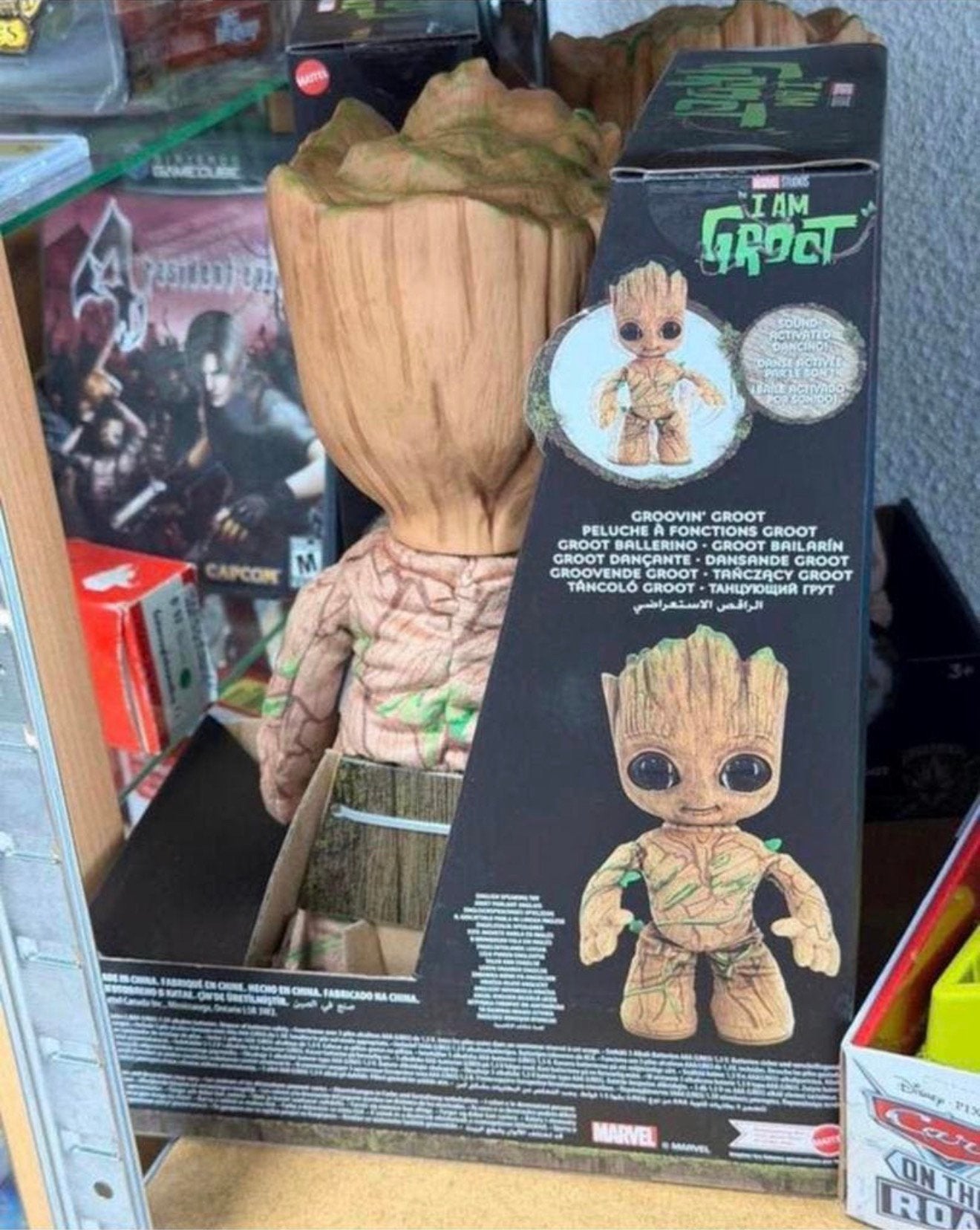 Marvel Studios I Am Groot Knuffel - Dansende en Pratende pop, Actiefiguur of Pop, Nieuw, Ophalen of Verzenden, H