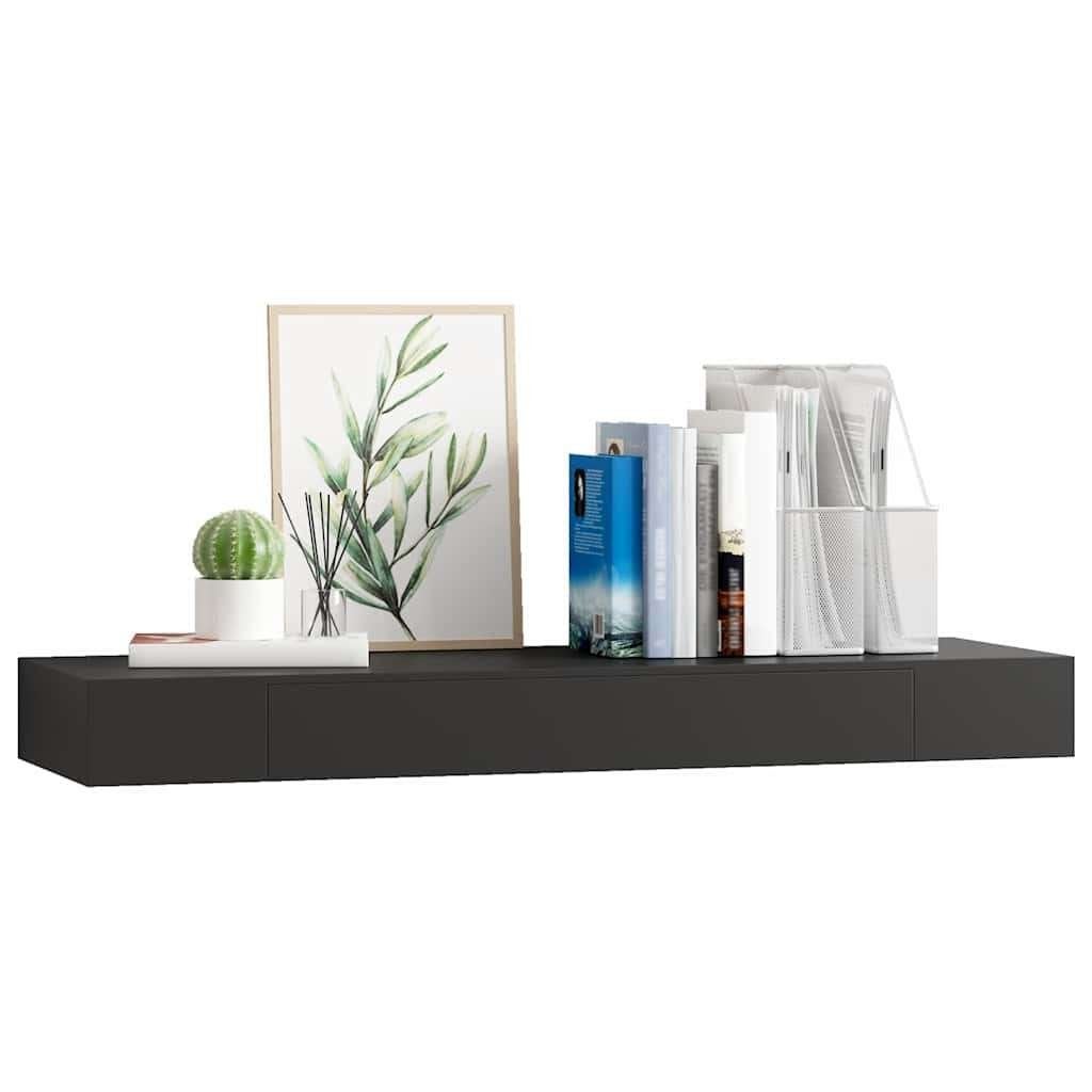 Wandplank + lade MDF zwevend zwart GRATIS BEZORGD!, Verzenden, Nieuw, Nvt, Nvt