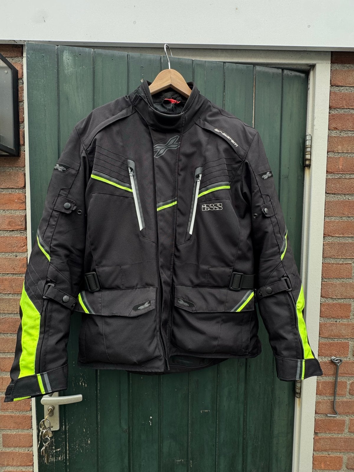 Ixs motorjas maat L - Zwart/Neon Geel, Motoren, Kleding | Motorkleding, Ophalen of Verzenden, Tweedehands, Heren, Jas | textiel