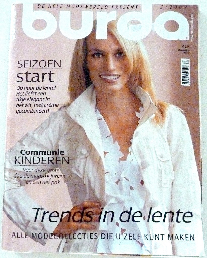 3 bladen vol mode -kledingpatronen: fashion, burda en knip, Overige typen, Verzenden, Vrouw, Burda