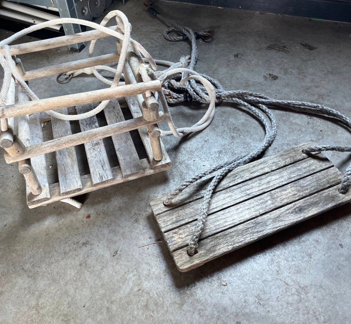 Houten schommels voor kinderen - Gebruikt, Ophalen of Verzenden, Gebruikt, Schommel