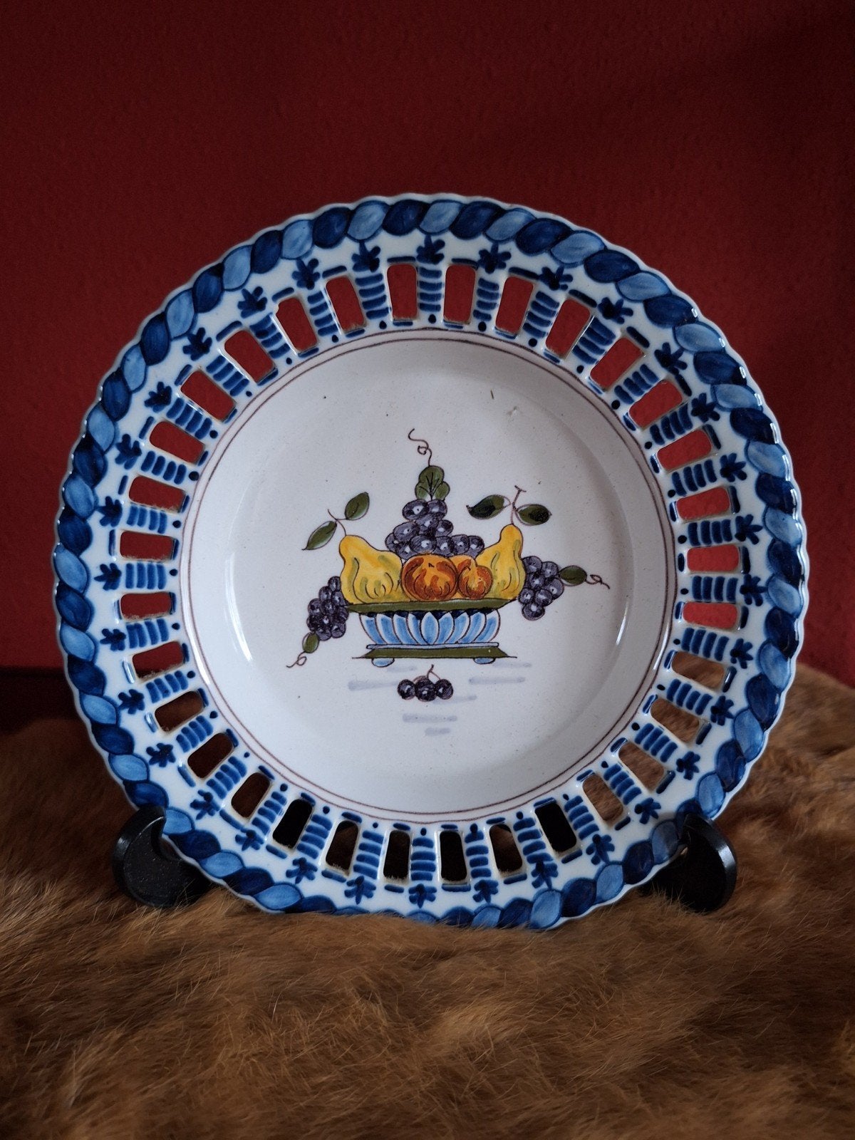 Makkum Joldersma Sierbord Fruitschaal 20 cm, Antiek en Kunst, Antiek | Porselein, Ophalen of Verzenden