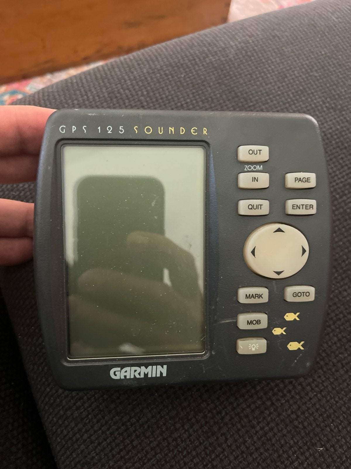 Garmin GPS 125 Sounder met Fishfinder functie, Ophalen of Verzenden, Gebruikt, Kaartplotter of Fish Finder