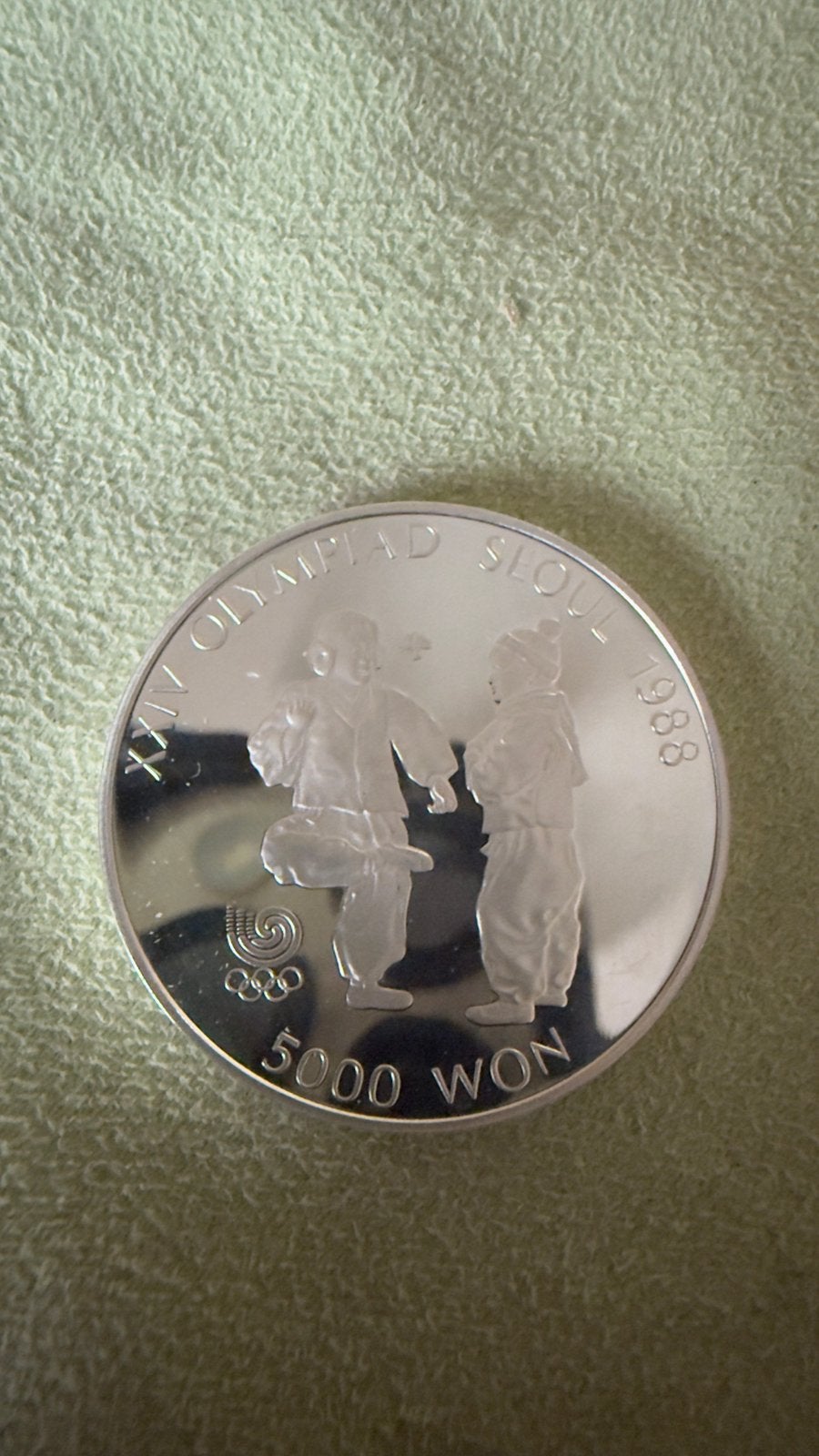 SOUTH KOREA Seoul 1988 OLYMPICS Jegi Chagi, Verzenden, Zilver