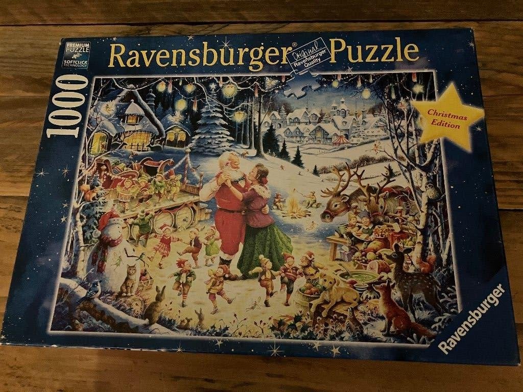 Ravensburger Kerst Puzzle, Ophalen of Verzenden, 500 t/m 1500 stukjes, Gebruikt, Legpuzzel