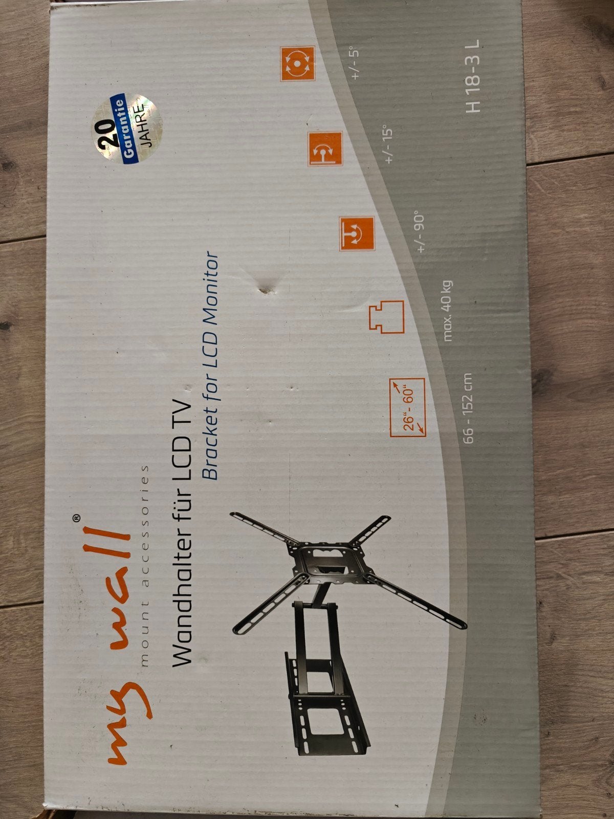 My Wall Wandhouder voor LCD TV - 26"-60" (66-152 cm), Ophalen, Zo goed als nieuw