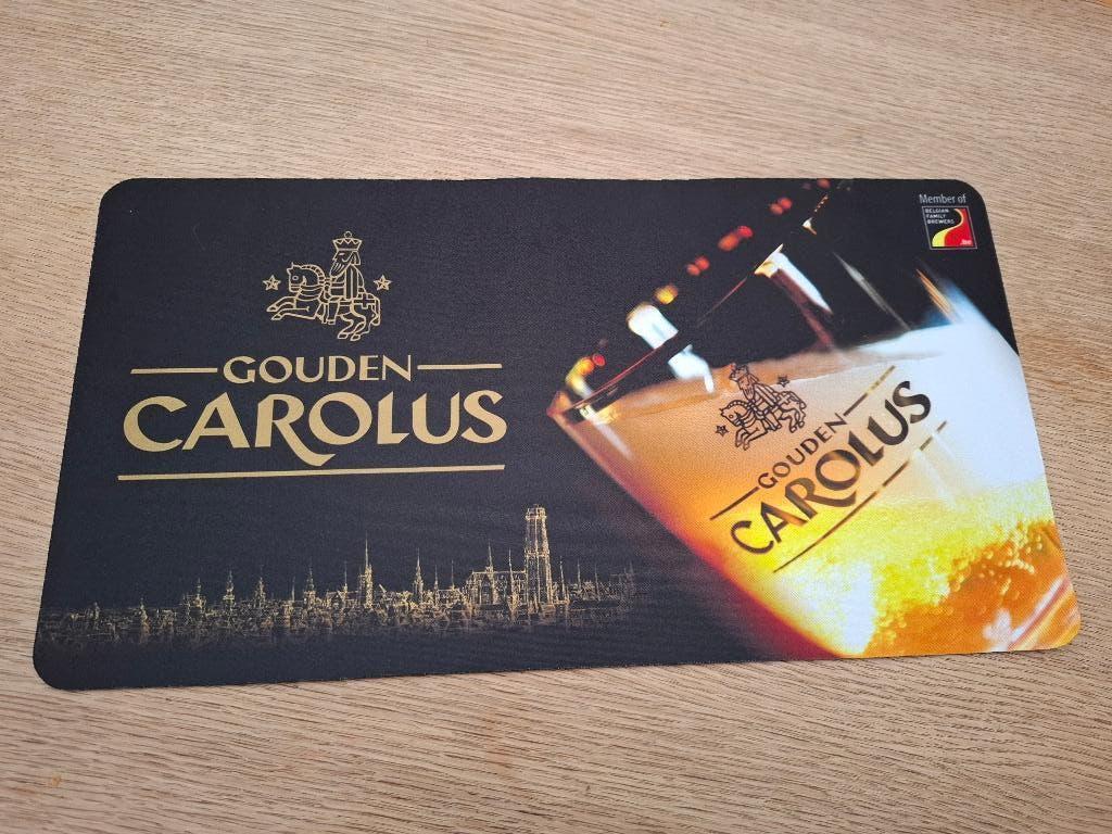 Barmat / toogmat Gouden Carolus, Ophalen of Verzenden, Nieuw, Reclamebord, Plaat of Schild, Overige merken