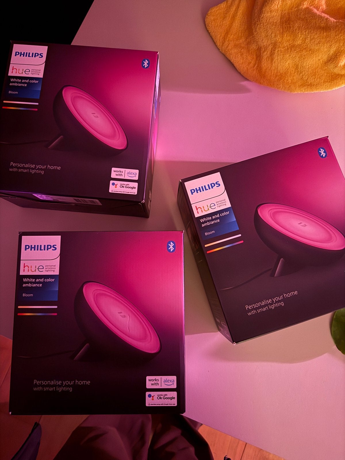 Philips Hue Bloom White and Color Ambiance (3 stuks), Meerkleurig, Nieuw, Ophalen of Verzenden, Philips Hue