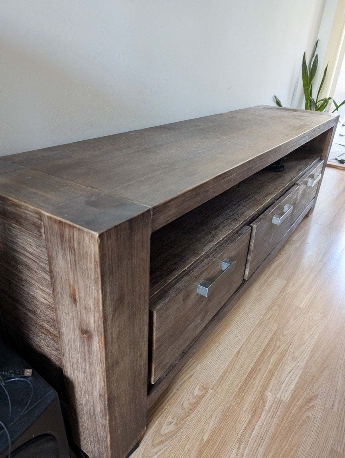 TV meubel van hout, Ophalen, 25 tot 50 cm, 150 tot 200 cm, Minder dan 100 cm