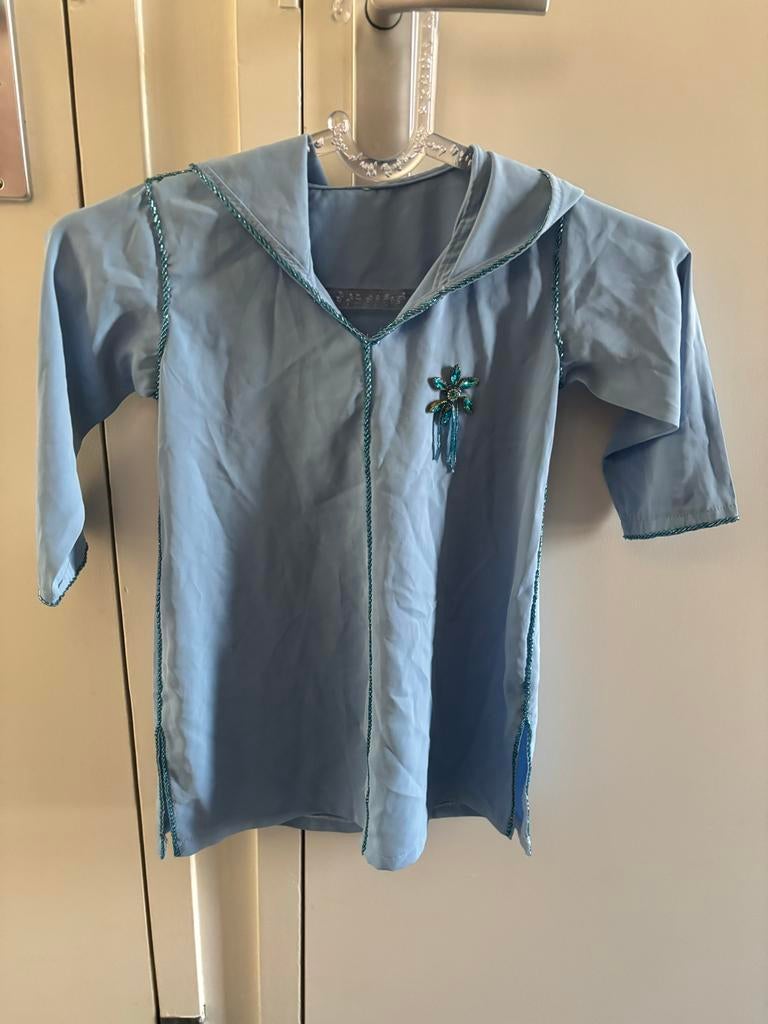 Marokkaanse blauwe feestjurk, Maat 38/40 (M), Overige typen, Blauw, Ophalen of Verzenden