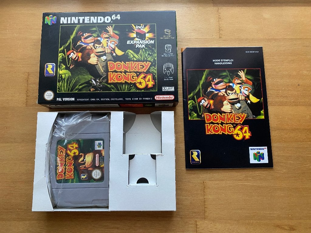Donkey kong country 64 n64, 1 speler, Racen en Vliegen, Ophalen of Verzenden, Zo goed als nieuw