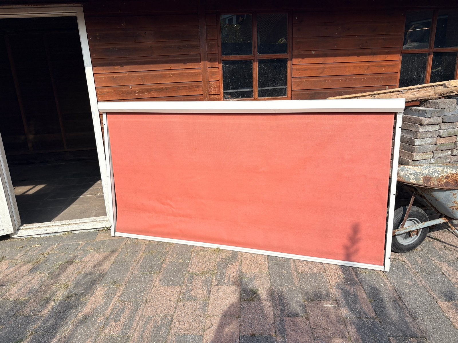 Zonnescherm, Ophalen, Gebruikt, 200 cm of meer, 150 tot 200 cm