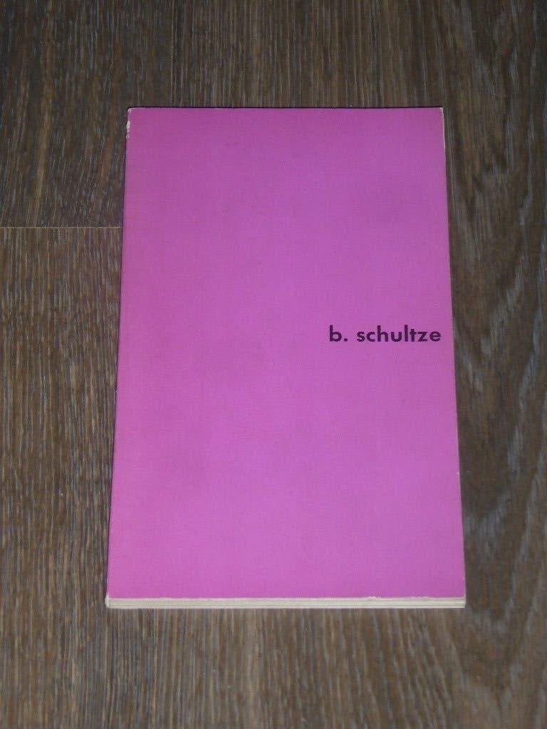 bernard schultze (catalogus), B. schultze, Ophalen of Verzenden, Zo goed als nieuw, Fictie