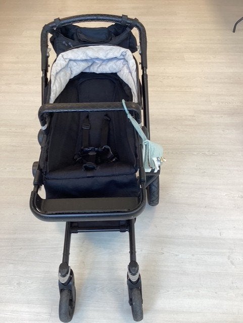 Joolz Kinderwagen Day2 Studio Noir met wieg etc., Gebruikt, Verstelbare duwstang, Ophalen, Kinderwagen