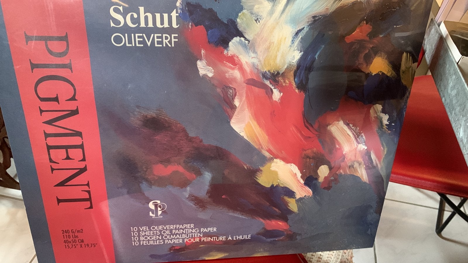 Schut olieverf pigment papierblok, Hobby en Vrije tijd, Schilderen, Ophalen of Verzenden, Zo goed als nieuw