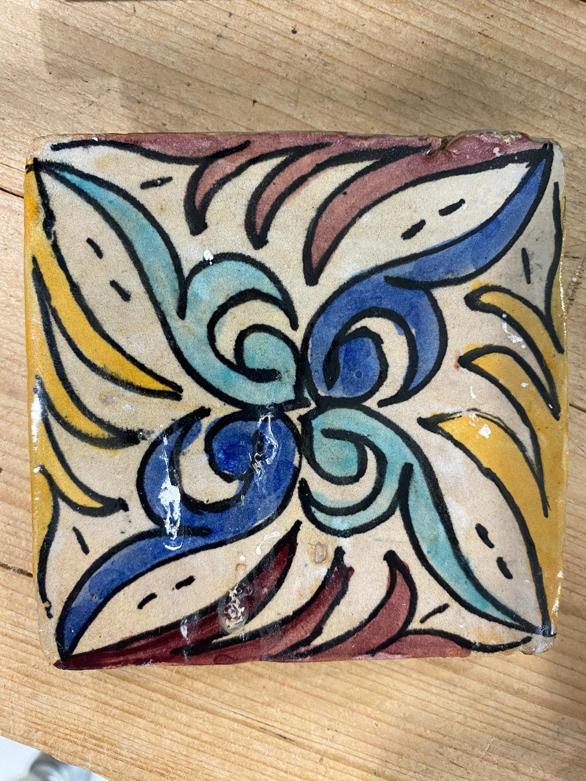 Antieke tegel (Talaverna?), Antiek en Kunst, Verzenden