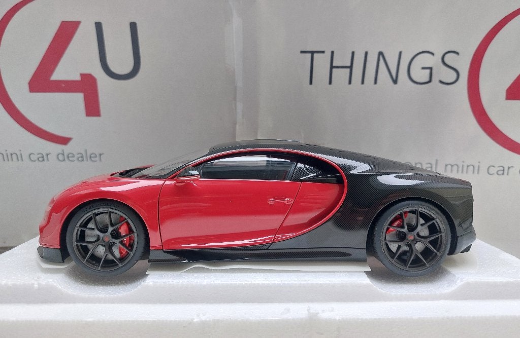 AUTOart 70996 1:18 Bugatti Chiron Sport 2019 rood/carbon, Hobby en Vrije tijd, Ophalen of Verzenden, Nieuw, Auto, Autoart