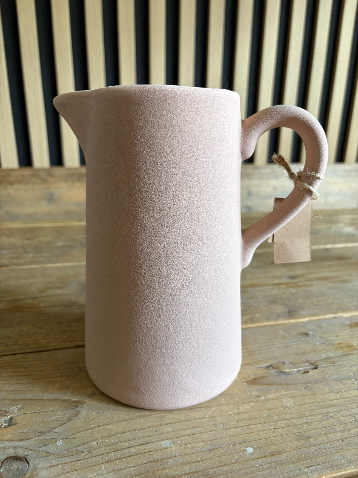 Roze terracotta kan/vaas van DIJK Natural Collections, Huis en Inrichting, Handgemaakt, Nieuw, Ophalen of Verzenden, Roze