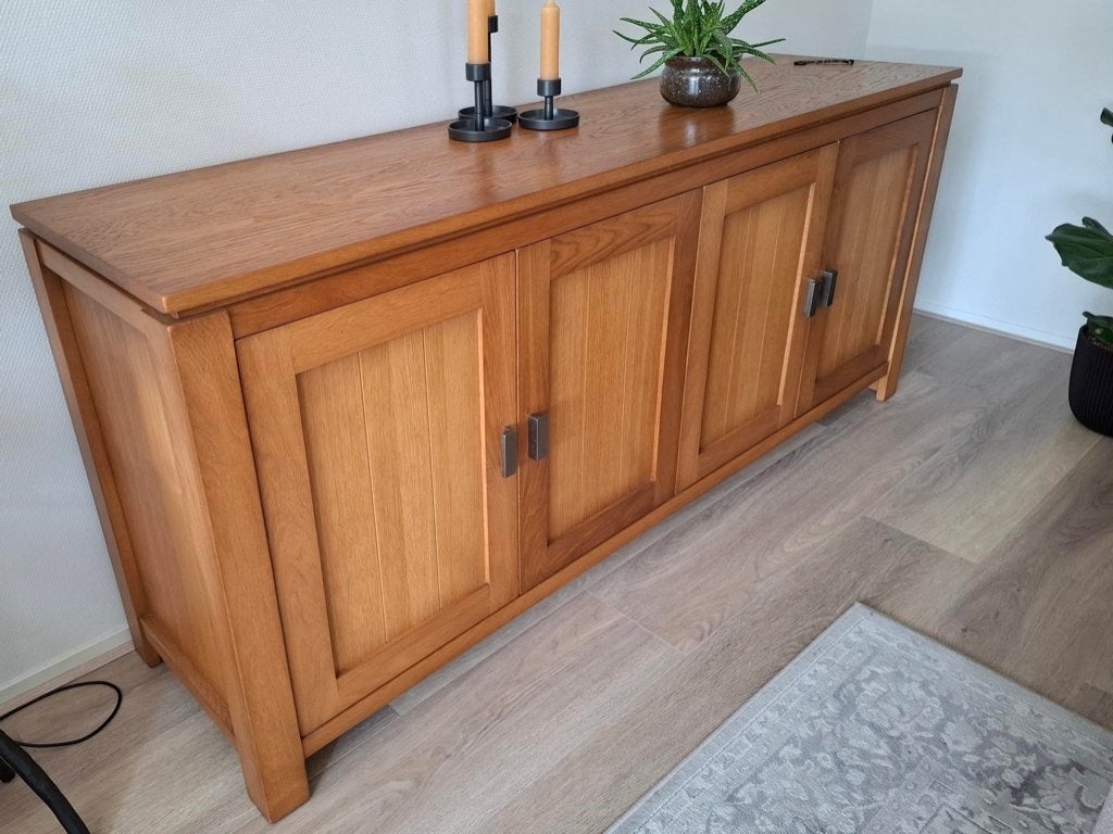 Dressoir - licht eiken - te koop, Ophalen, Met deur(en), 150 tot 200 cm, Zo goed als nieuw
