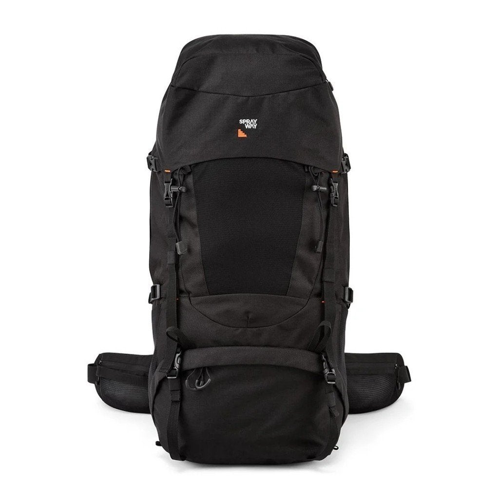 SPRAYWAY Kebnekaise 70L Backpack Rugzak Black Zwart, 40 cm of meer, Dawson Street HYDE Cheshire UK SK14 1RD, Nieuw, Trekking