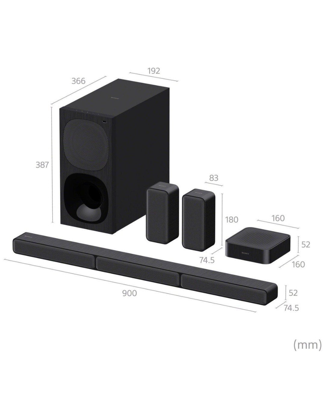Sony HT-S40R, Ophalen, Soundbar, 70 watt of meer, Zo goed als nieuw