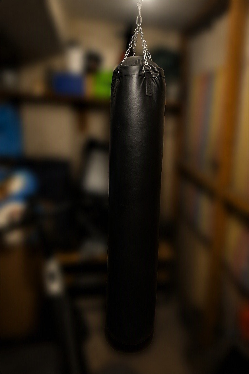 Zwarte bokszak 180cm, Ophalen, Gebruikt, Bokszak