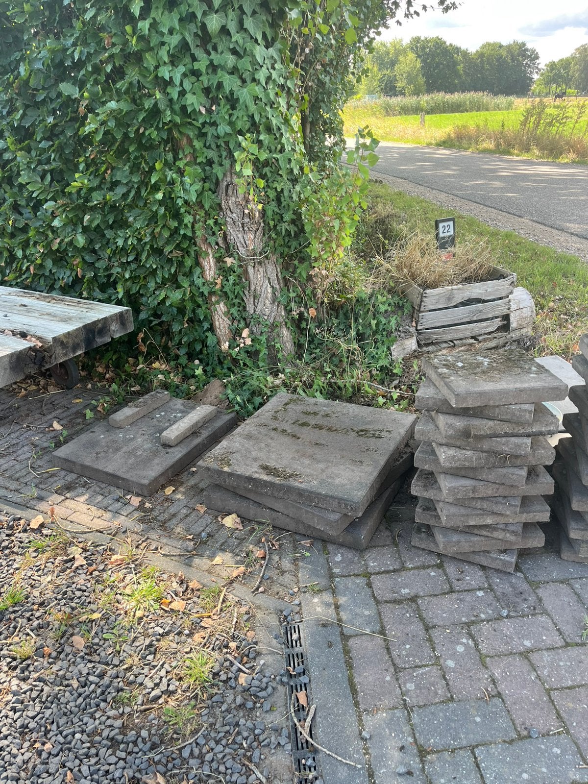 Tuintegels, Ophalen, Gebruikt, Beton, Terrastegels