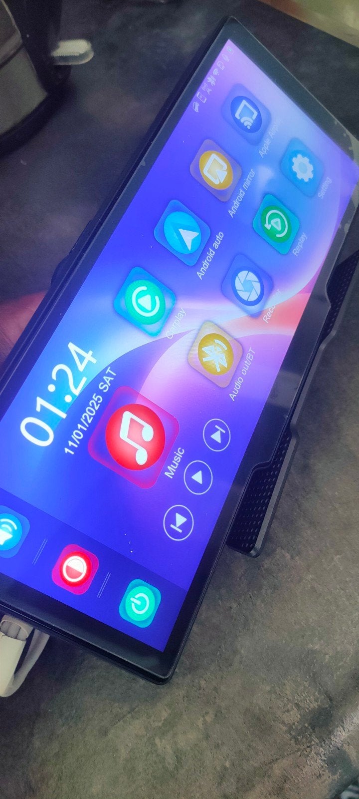 Draadloze Carplay/Android Auto Scherm met Dashcam, Auto diversen, Achteruitrijcamera's, Ophalen of Verzenden, Draadloos, Nieuw