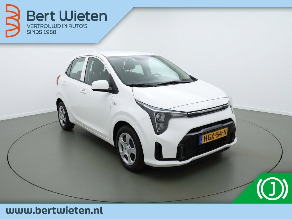 Kia Picanto 1.0 DPI DynamicLine | Geen import | Carplay | Cr, Auto's, Dealer onderhouden, Stof, 4 stoelen, Wit