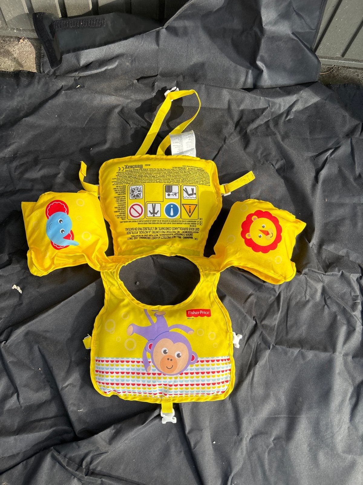 Fisher-Price Zwemvest met Armbandjes voor Kinderen, Ophalen of Verzenden, Zo goed als nieuw
