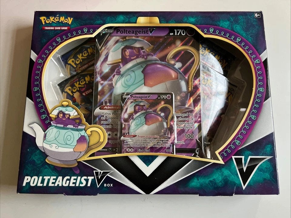 pokemon polteageist v box geseald, jaar 2020, Ophalen of Verzenden, Zo goed als nieuw, Boosterbox, Foil