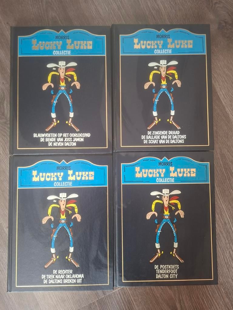 Lucky Luke collectie 4 x, Boeken, Stripboeken, Eén stripboek, Ophalen of Verzenden, Zo goed als nieuw