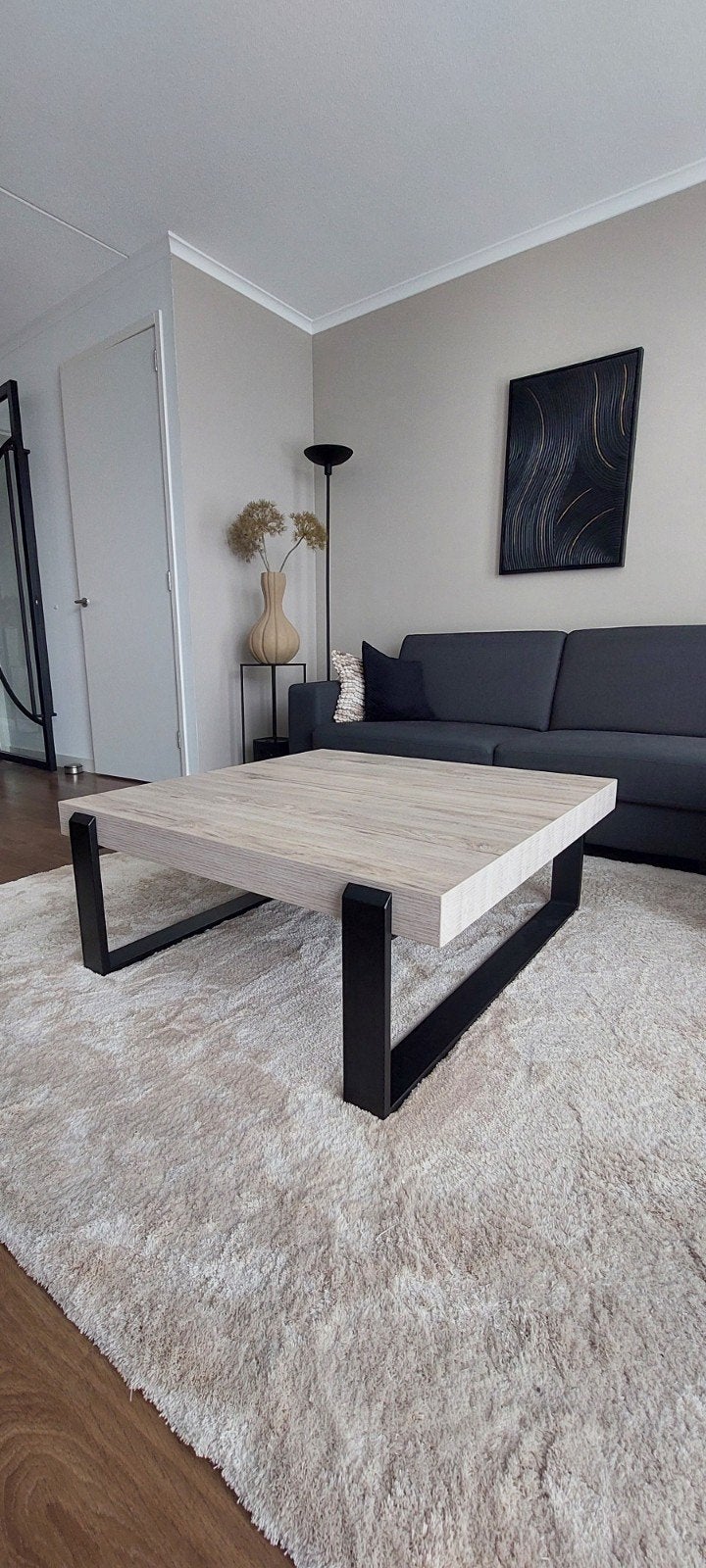 Salontafel Piet Klerkx 100x100x40 cm, Gebruikt, 100 tot 150 cm, Vierkant, 50 tot 100 cm