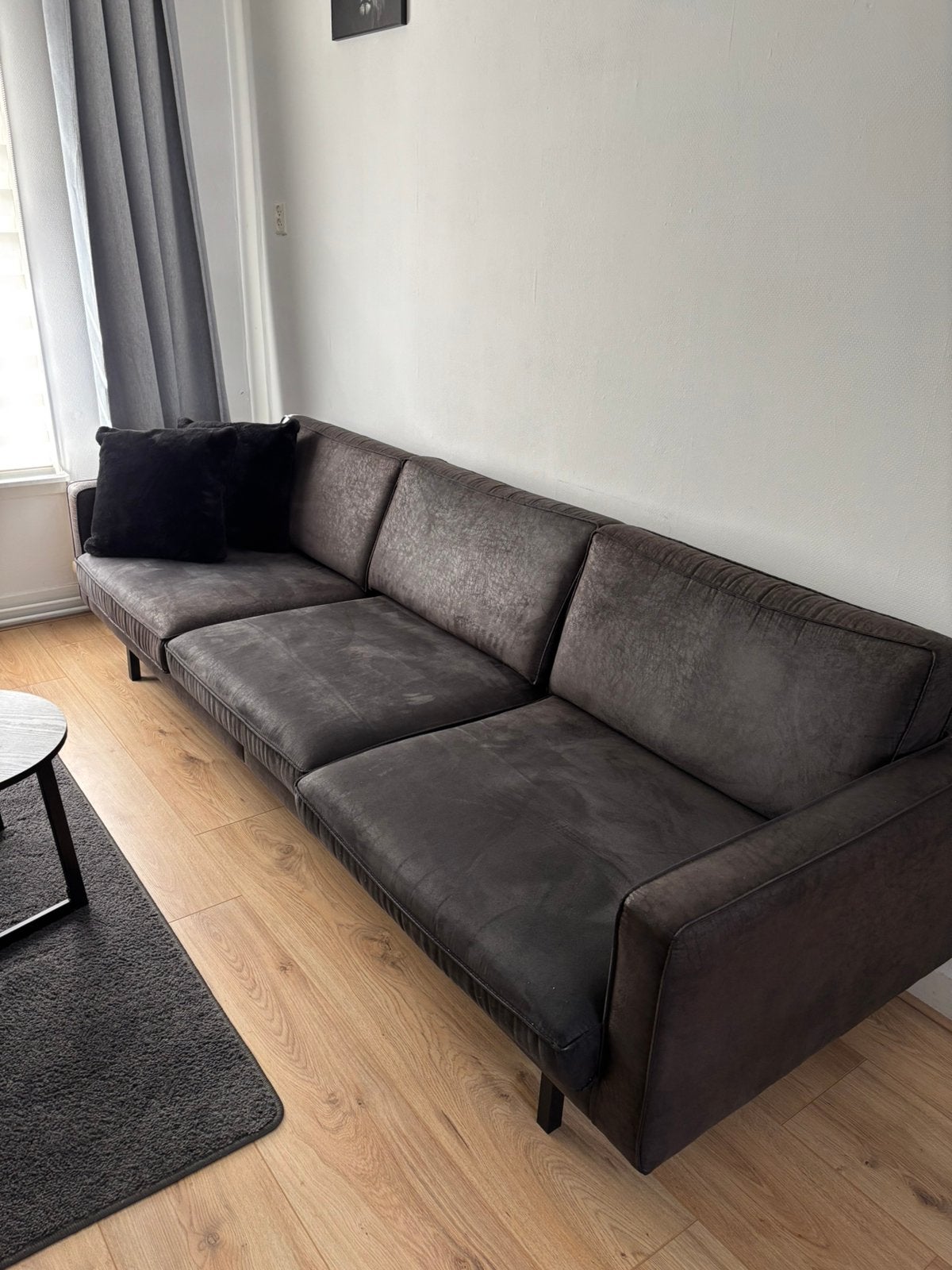 3 zits bank eco leer in goede staat! Moet dit weekend weg., Ophalen, Gebruikt, Leer