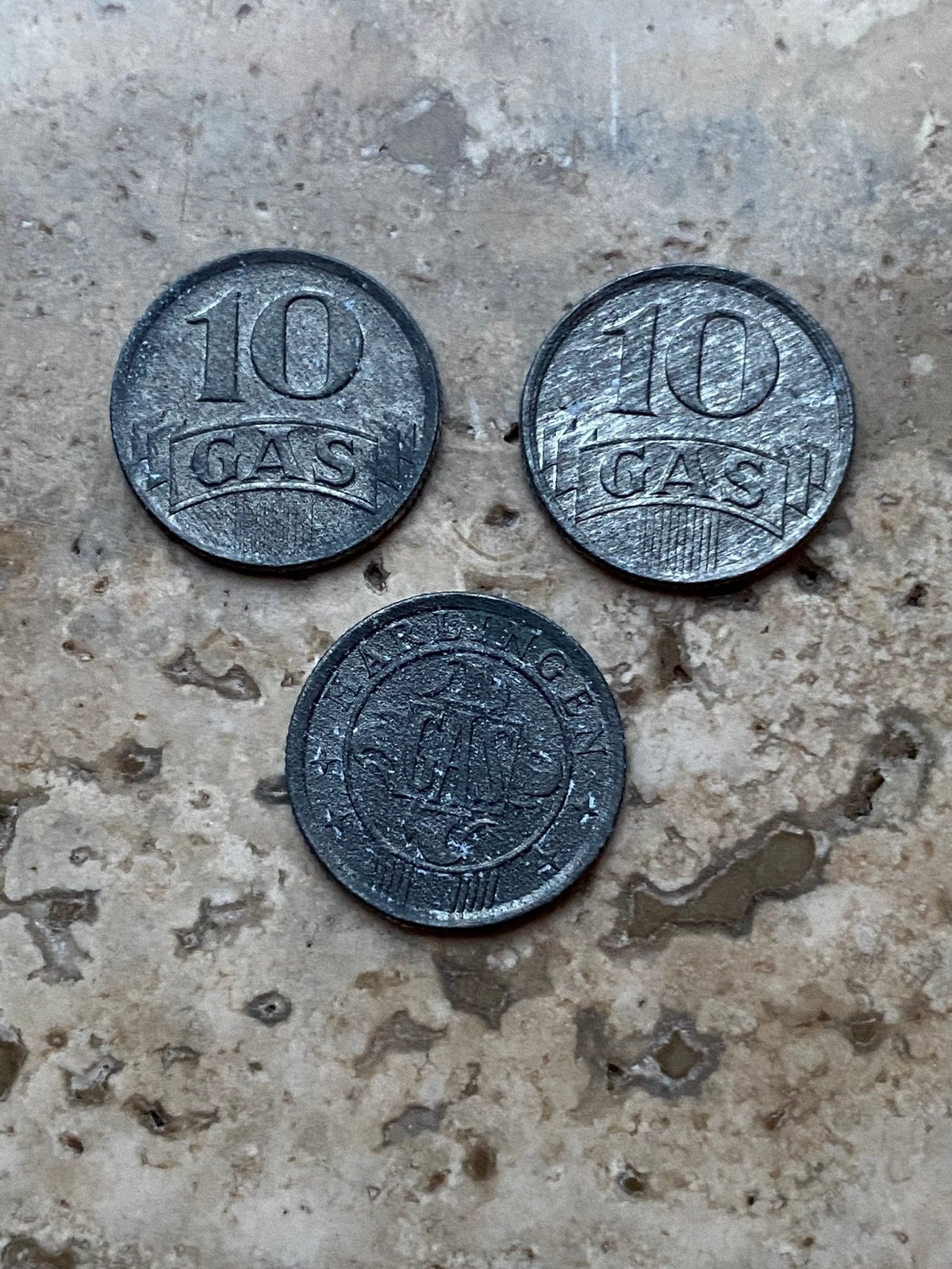 3 x 10 cent gasmunt Harlingen , zeer mooie kwaliteit, Ophalen of Verzenden, Koningin Wilhelmina, 10 cent, Setje