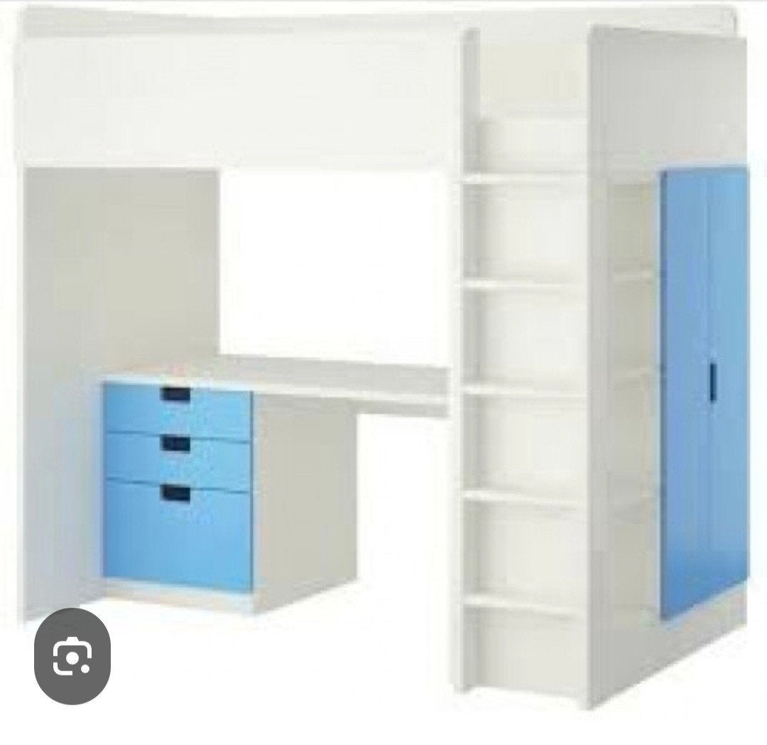 IKEA STUVA Hoogslaper met opbergruimte, Ophalen, Gebruikt, Eenpersoons, 200 cm