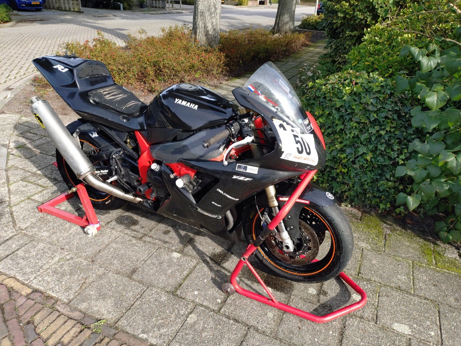 R1 circuit motor met veel extra's, Motoren, Sportuitlaat, 4 cilinders, Motorrijbewijs A, Gebruikt